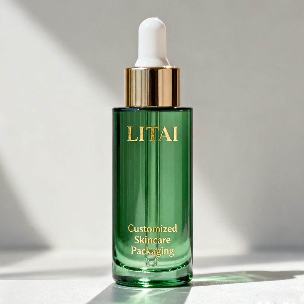 Luxury 30ml 40ml Gradient Color Serum Hair Oil Bottle Empty Cosmetic Bottle Packaging with Dropper