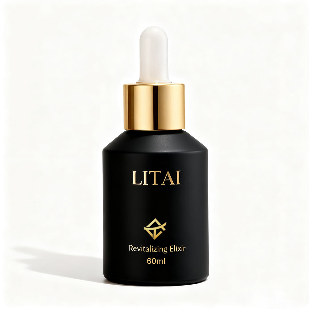 Custom Unique Matte Black Glass Cosmetic Packaging Set Luxury Skincare Packaging Containers Bottle and Jar for Lotion and Cream