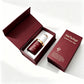 Round Empty 30ml Luxury Serum Bottle Customize Matte Transparent Dark Red Skincare Glass Dropper Bottle With Box