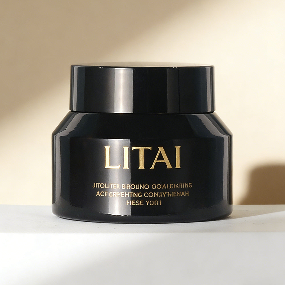 Luxury Glass Cream Jars 50g Cosmetic Body Butter Glass Container Face Cream Jars with Golden Lid