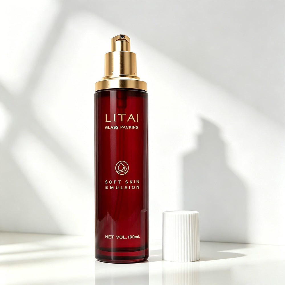 New Design 30ml 60ml 100ml Glass Cosmetic Lotion Serum Bottle Packaging Set Empty Luxury Skincare Cream Pump Bottle