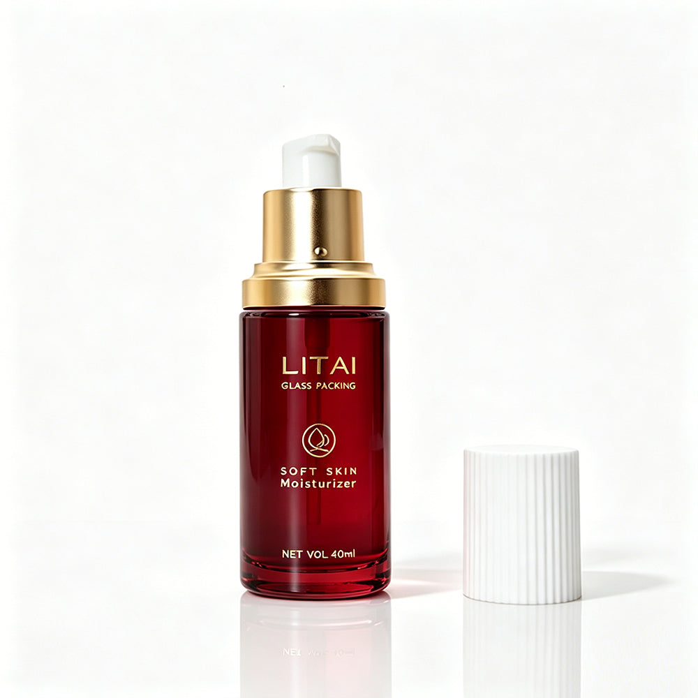 New Design 30ml 60ml 100ml Glass Cosmetic Lotion Serum Bottle Packaging Set Empty Luxury Skincare Cream Pump Bottle