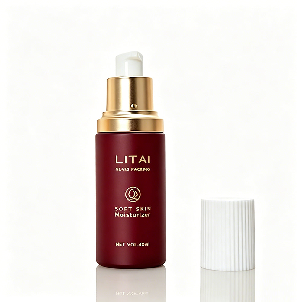 New Design 30ml 60ml 100ml Glass Cosmetic Lotion Serum Bottle Packaging Set Empty Luxury Skincare Cream Pump Bottle