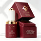 Round Empty 30ml Luxury Serum Bottle Customize Matte Transparent Dark Red Skincare Glass Dropper Bottle With Box