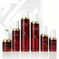 Round Empty 30ml Luxury Serum Bottle Customize Matte Transparent Dark Red Skincare Glass Dropper Bottle With Box