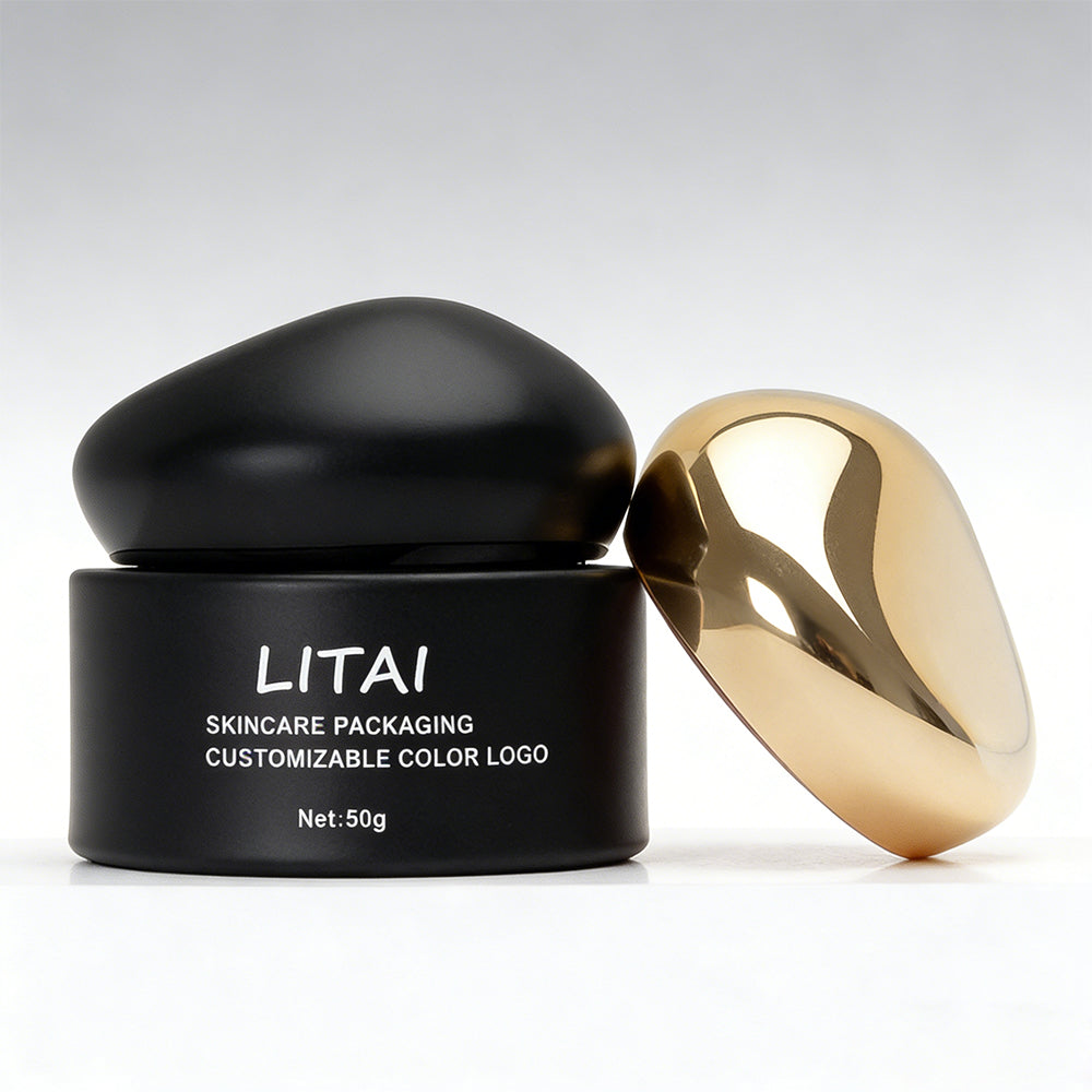 Luxury 120ml Matte Black Cosmetic Glass Pump Bottle Custom 40ml 100ml Skincare Serum Dropper Bottle Face Cream Lotion Bottle