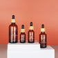 Skin Care Glass Packaging Essential Oil Bottle with Bamboo Wood Caps