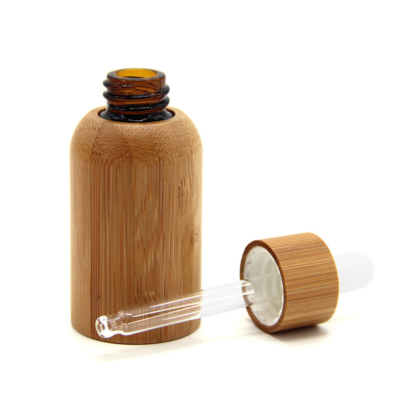 10ml 30ml 50ml Empty Eco-friendly Bamboo Essential Oils Glass Dropper Bottle