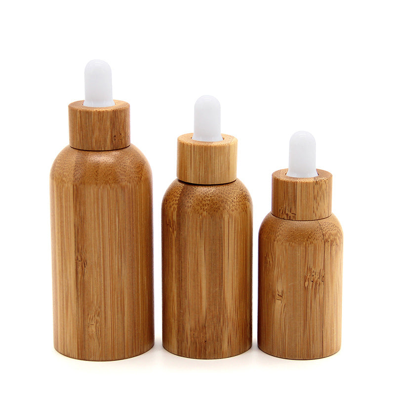 10ml 30ml 50ml Empty Eco-friendly Bamboo Essential Oils Glass Dropper Bottle