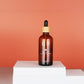 Skin Care Glass Packaging Essential Oil Bottle with Bamboo Wood Caps