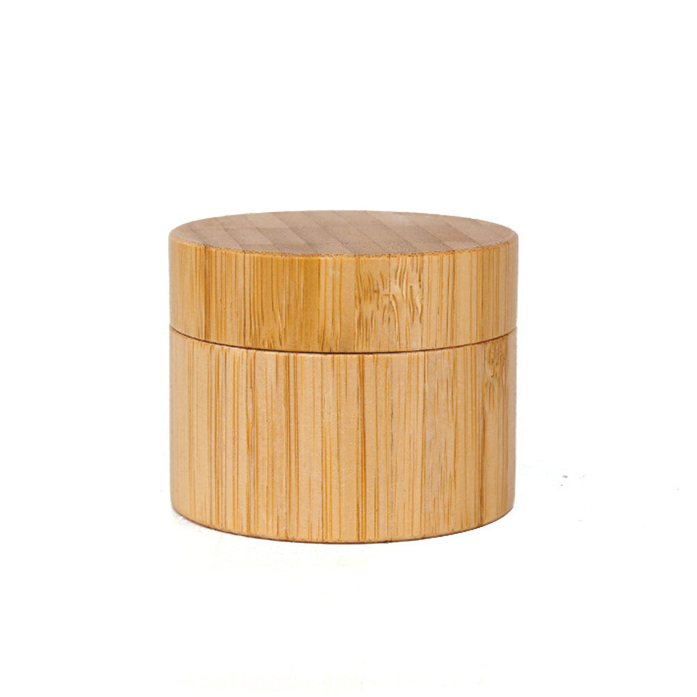 Bamboo 30g 50g 100g Face Cream Jar with Glass Inner Jar and Bamboo Shell