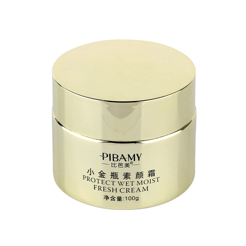 Empty Golden Glass Face Cream Jar 100ml