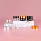 Transparent amber glass cream jar 5g 30g 50g 100g