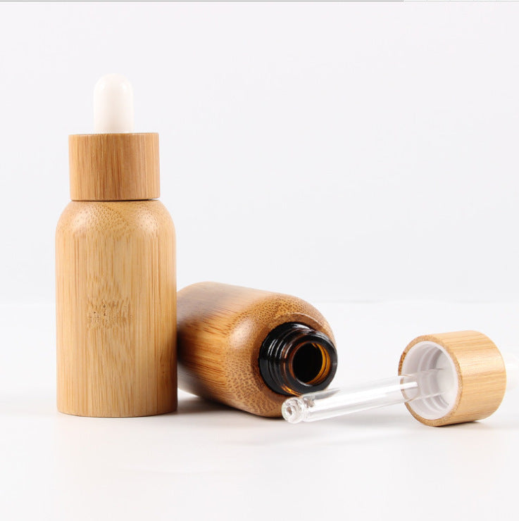 10ml 30ml 50ml Empty Eco-friendly Bamboo Essential Oils Glass Dropper Bottle